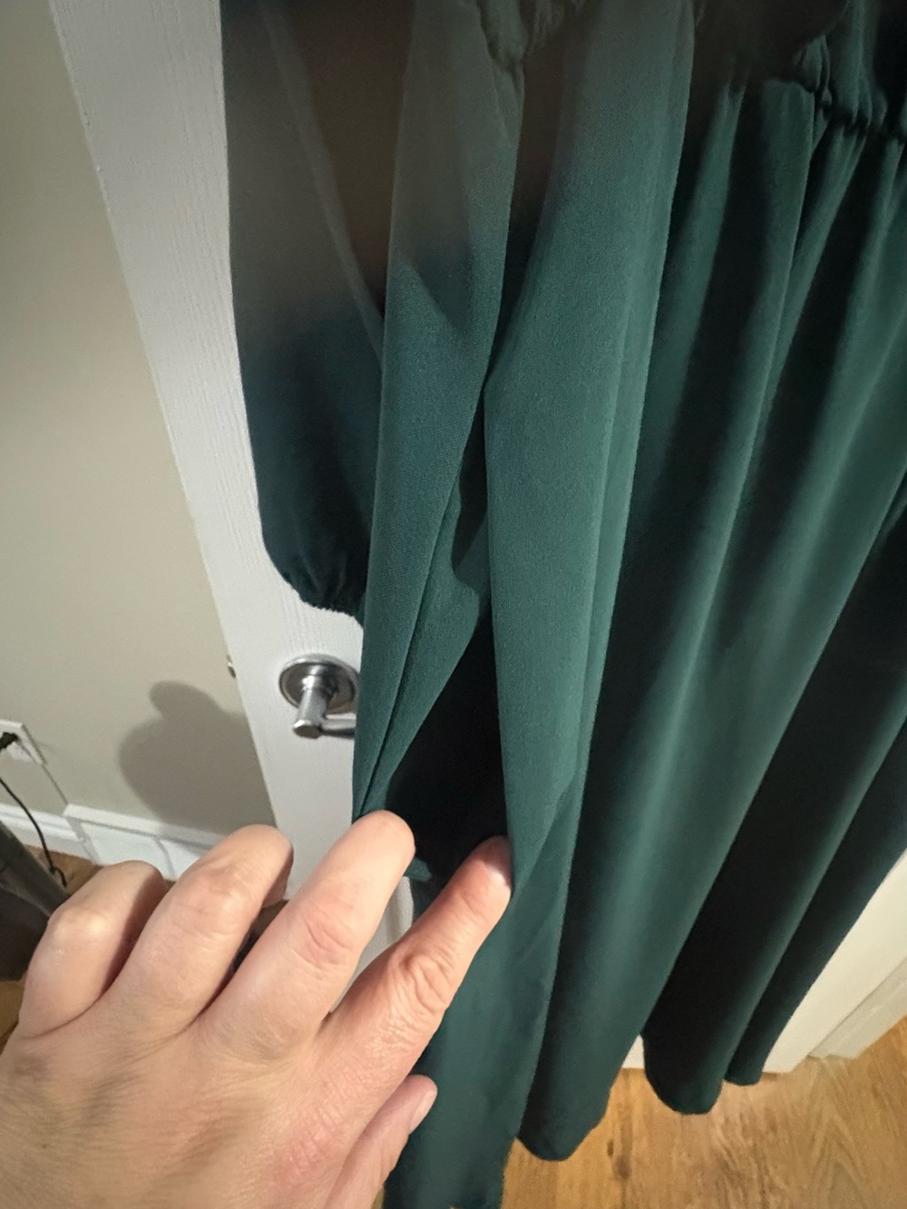 BloomChic Green Ruffle Maxi Dress - Picture 3 of 5